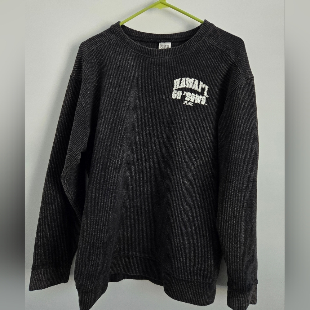 PINK VS University of Hawaii Ribbed Long Sleeve - Medium